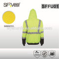 2015 high quality bright colored sweatshirts with front pocket below chest and undetachable hood